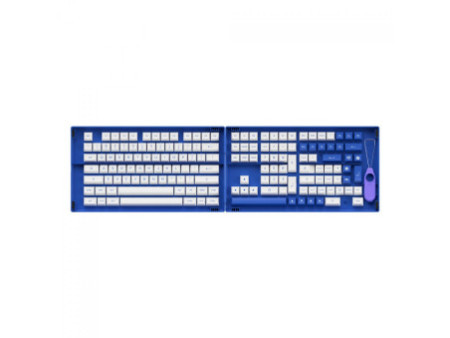Keycaps Akko Blue On White, ASA, PBT, ANSI, 197 Teclas