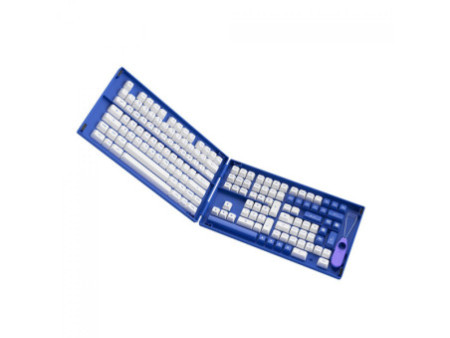 Keycaps Akko Blue On White, ASA, PBT, ANSI, 197 Teclas