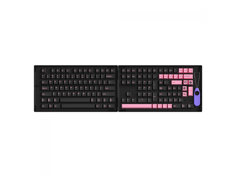 Keycaps Akko Black & Pink The Dancer Version, Cherry, PBT, ANSI, 229 Teclas Keycaps Akko Black & Pink The Dancer Version, Cherry, PBT, ANSI, 229 Teclas