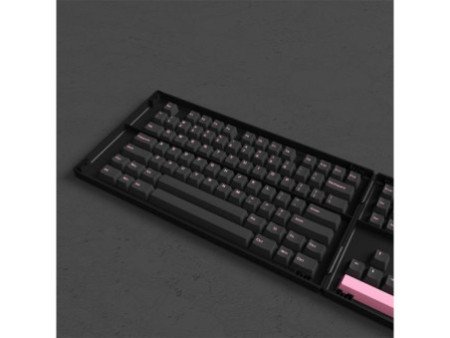 Keycaps Akko Black & Pink The Dancer Version, Cherry, PBT, ANSI, 229 Teclas