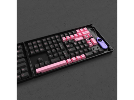 Keycaps Akko Black & Pink The Dancer Version, Cherry, PBT, ANSI, 229 Teclas