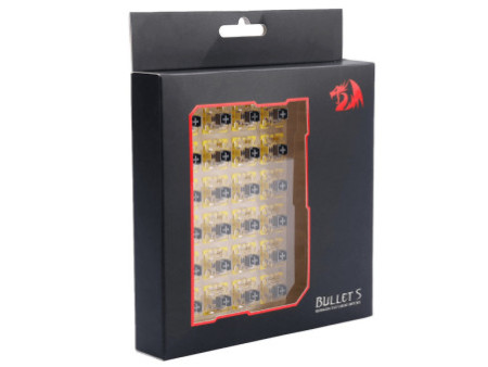 Switch Para Teclado Mecânico Redragon, Linear, Kit Com 24 Unidades, Bullet S, A113S