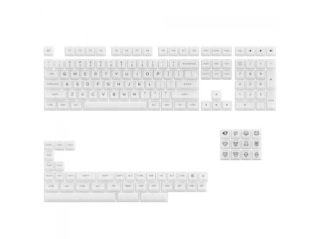Keycaps Akko ASA Clear V2, PBT, ANSI, 155 Teclas, White