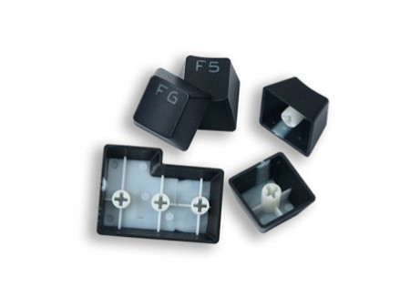 Keycaps Redragon A101, PBT, ANSI, Double Shot, Black, 104 Teclas