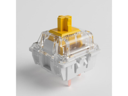 Switch Para Teclado Mecânico Akko Gateron, Linear, Kit Com 45 Unidades, Yellow (Lubed)