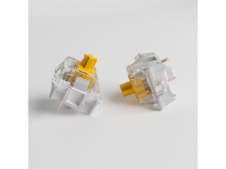 Switch Para Teclado Mecânico Akko Gateron, Linear, Kit Com 45 Unidades, Yellow (Lubed)