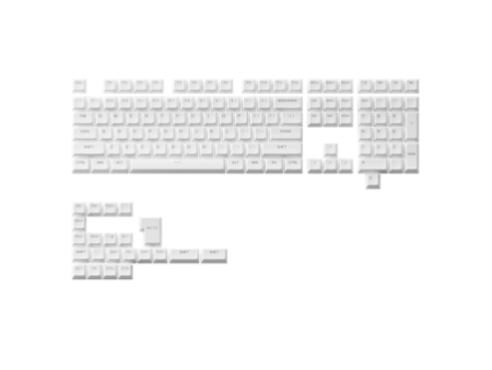 Keycaps Akko Profile Asa, PBT, ASA, 131 Teclas, White