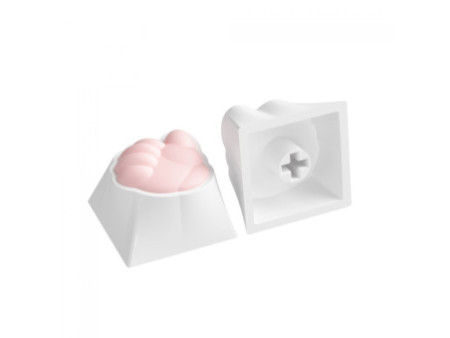 Keycaps Akko Pedra, Papel, Tesoura e Joinha Artesão, com 4 teclas, (Rock, Paper, Scissors and Praise Artisan)