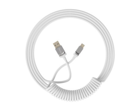 Cabo Enrolado Akko para Teclado, White