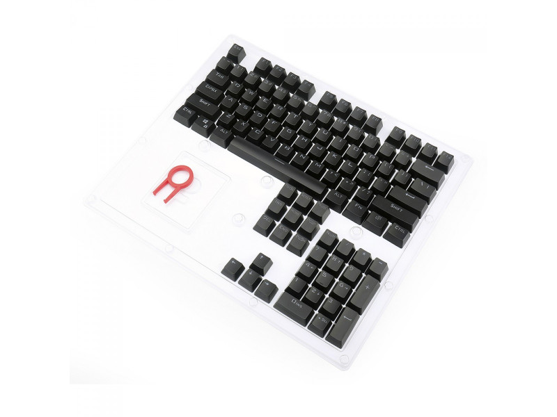 Keycaps Redragon A111, PBT, ANSI, Double Shot, Black, 104 Teclas Keycaps Redragon A111, PBT, ANSI, Double Shot, Black, 104 Teclas