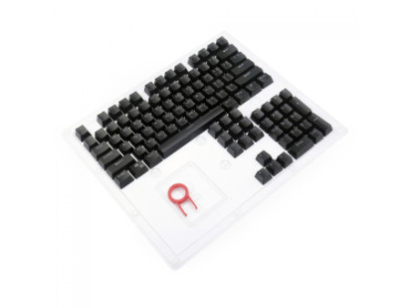 Keycaps Redragon A111, PBT, ANSI, Double Shot, Black, 104 Teclas