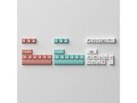 Keycaps Akko Profile Red Fuji, JDA, ANSI, 161 Teclas