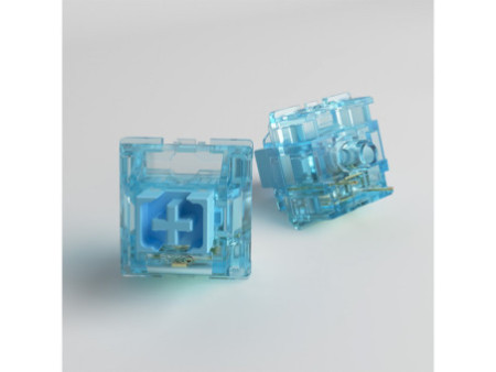 Switch Para Teclado Mecânico Akko, Tactile, Kit Com 45 Unidades, Jelly Blue
