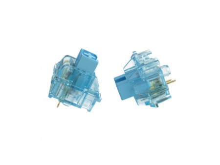 Switch Para Teclado Mecânico Akko, Tactile, Kit Com 45 Unidades, Jelly Blue