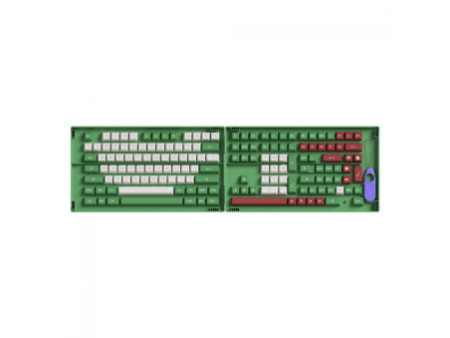 Keycaps Akko Matcha Red Bean, ASA, PBT, ANSI, 158 Teclas