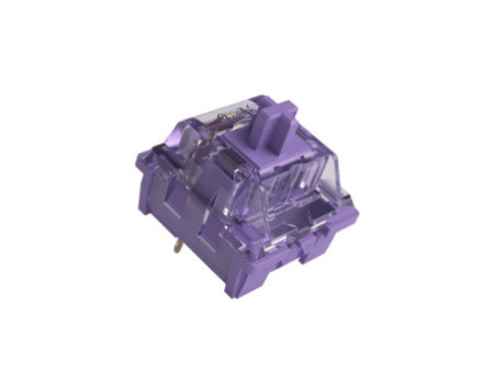 Switch Para Teclado Mecânico Akko, Tactile, Kit Com 45 Unidades, Lavender Purple (Lubed)