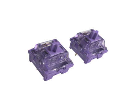 Switch Para Teclado Mecânico Akko, Tactile, Kit Com 45 Unidades, Lavender Purple (Lubed)