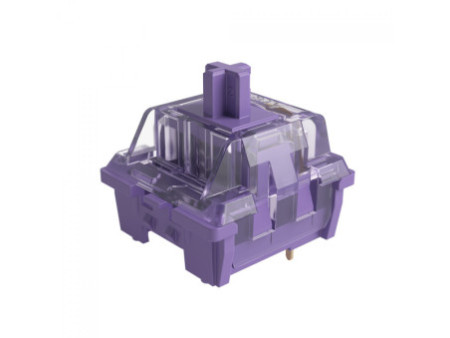 Switch Para Teclado Mecânico Akko, Tactile, Kit Com 45 Unidades, Lavender Purple (Lubed)