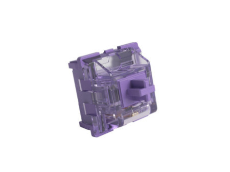 Switch Para Teclado Mecânico Akko, Tactile, Kit Com 45 Unidades, Lavender Purple (Lubed)