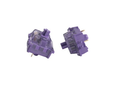 Switch Para Teclado Mecânico Akko, Tactile, Kit Com 45 Unidades, Lavender Purple (Lubed)