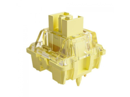 Switch Para Teclado Mecânico Akko V3 Pro Switches, Linear, Kit Com 45 Unidades, Cream Yellow Pro