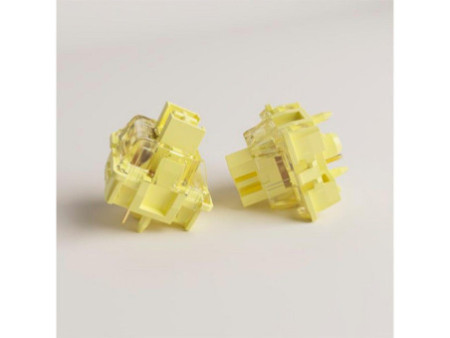 Switch Para Teclado Mecânico Akko V3 Pro Switches, Linear, Kit Com 45 Unidades, Cream Yellow Pro