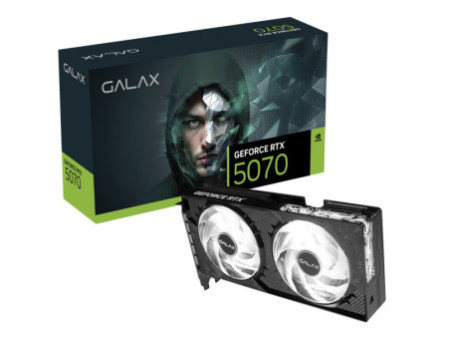Placa de Vídeo Galax NVIDIA GeForce RTX 5070 1-Click OC, 12GB, GDDR7, DLSS, Ray Tracing, 57NON7MDBROC
