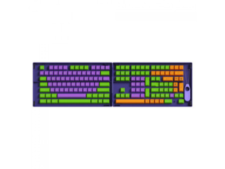 Keycaps Akko Eva-01 Themed, ASA, PBT, ANSI, 158 Teclas