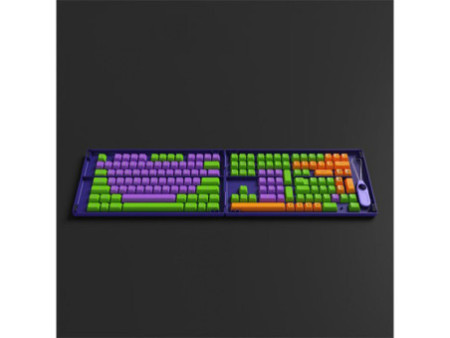 Keycaps Akko Eva-01 Themed, ASA, PBT, ANSI, 158 Teclas
