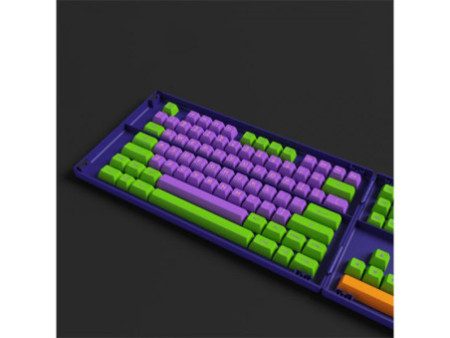 Keycaps Akko Eva-01 Themed, ASA, PBT, ANSI, 158 Teclas