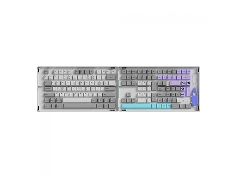 Keycaps Akko Silent, Cherry, PBT, ANSI, 177 Teclas