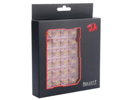 Switch Para Teclado Mecânico Redragon, Tactile, Kit Com 24 Unidades, Bullet F, A113F