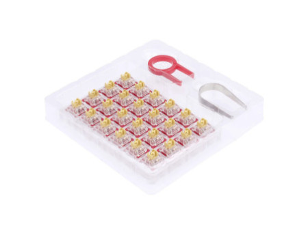 Switch Para Teclado Mecânico Redragon, Tactile, Kit Com 24 Unidades, Bullet F, A113F