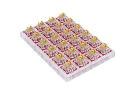 Switch Para Teclado Mecânico Redragon, Tactile, Kit Com 24 Unidades, Bullet F, A113F