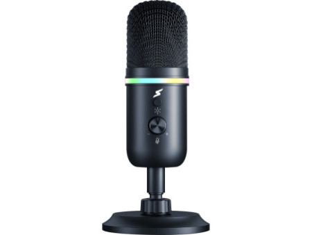 Microfone Gamer SuperFrame Voice, RGB, USB, Black, MSF-VOICE-RGB