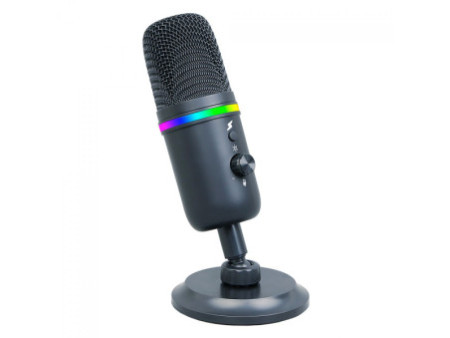 Microfone Gamer SuperFrame Voice, RGB, USB, Black, MSF-VOICE-RGB