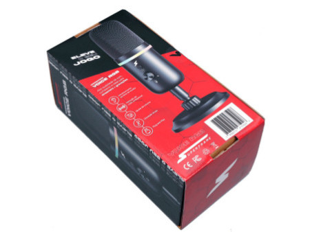 Microfone Gamer SuperFrame Voice, RGB, USB, Black, MSF-VOICE-RGB