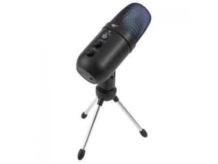 Microfone Gamer Havit GK51, RGB, USB/3.5mm, Cardióide, Preto