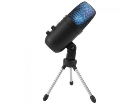 Microfone Gamer Havit GK51, RGB, USB/3.5mm, Cardióide, Preto