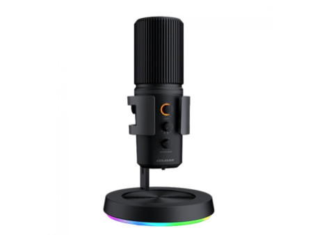 Microfone Gamer Cougar Screamer-X, RGB, USB, Preto