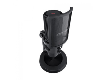 Microfone Gamer Cougar Screamer-X, RGB, USB, Preto