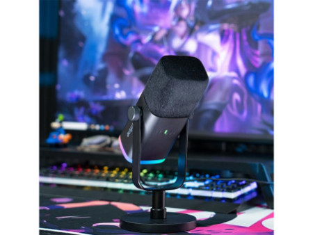 Kit Fifine Ampligame KS5 Streamer/Gamer, RGB, Com Microfone e Mixer de Áudio, XLR/USB, Preto