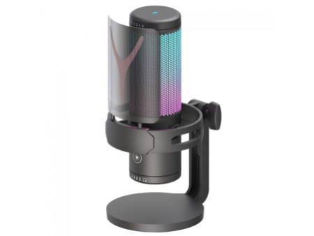 Microfone Gamer Redragon Fenris, RGB, Condensador, Com Shock Mount, Preto, GM301