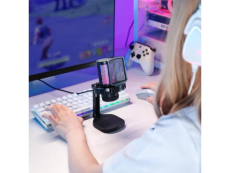 Microfone Gamer Maono DGM20, RGB, USB, Preto