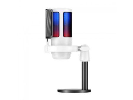 Microfone Gamer Havit Gamenote GK50W, RGB, USB, Branco