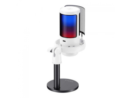 Microfone Gamer Havit Gamenote GK50W, RGB, USB, Branco
