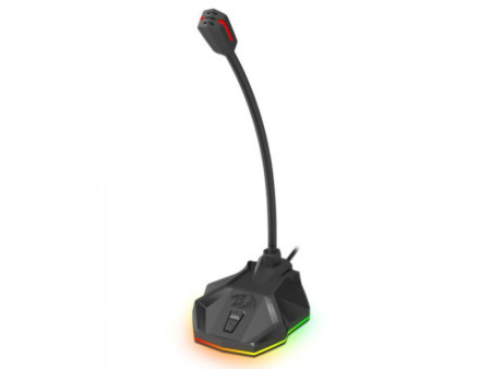 Microfone Strix Redragon, RGB, USB, Preto, GM-99