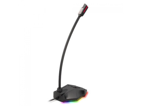 Microfone Strix Redragon, RGB, USB, Preto, GM-99