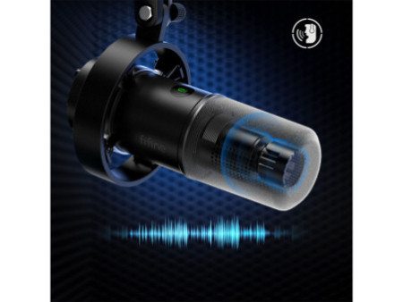 Microfone Dinâmico Fifine K688, USB/XLR, Black