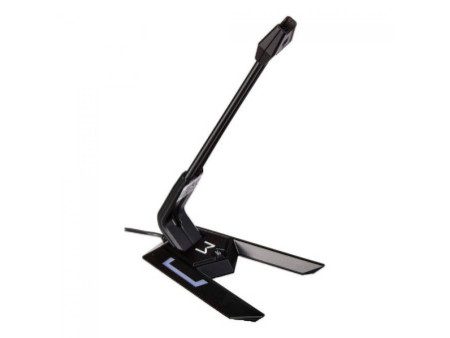 Microfone Gamer Multilaser Warrior Olier PH255, Led, Base Aderente, Black